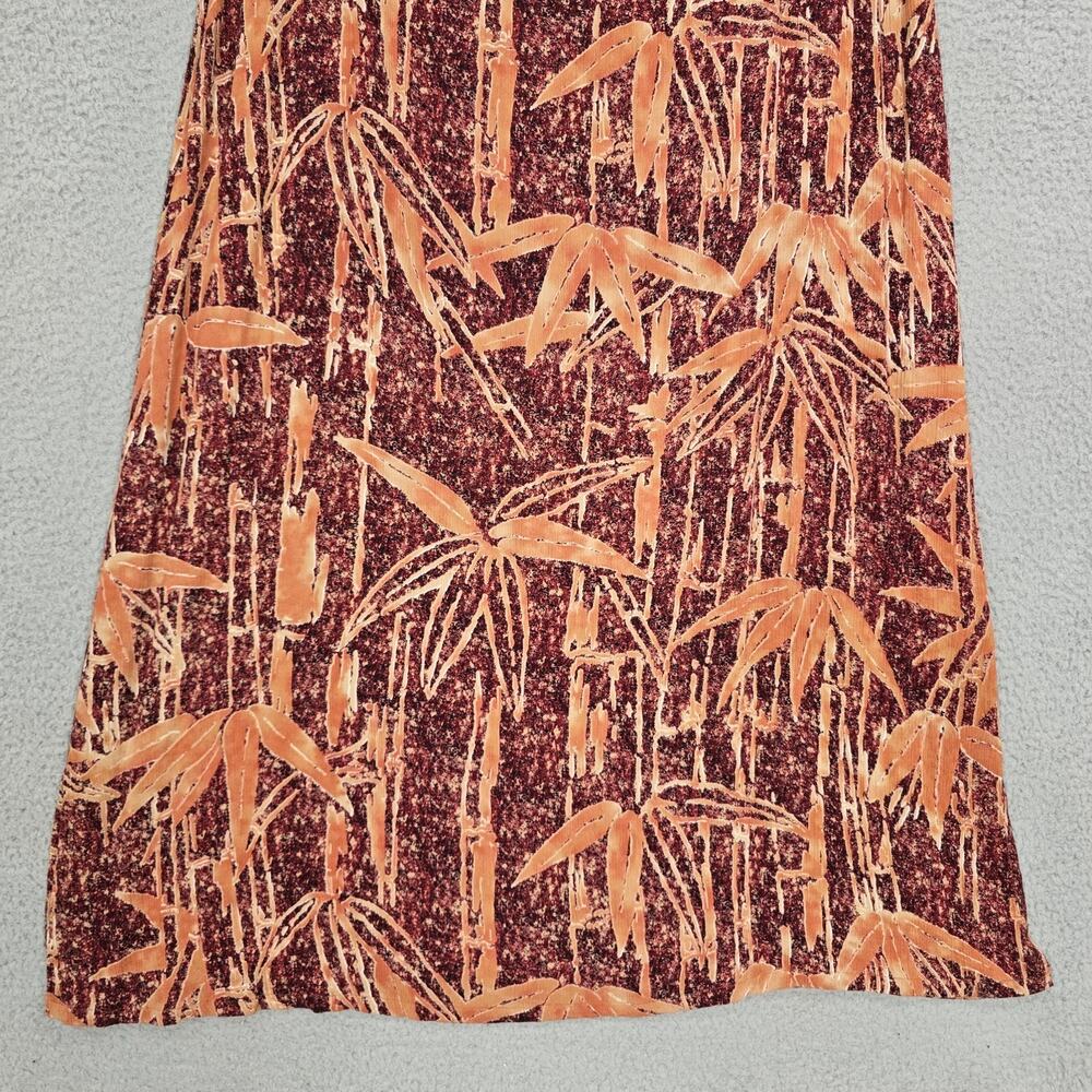 Vintage Hilo Hattie Hawaiian Maxi Dress XL Made in Hawaii Rayon Bamboo Tropical - Picture 6 of 16
